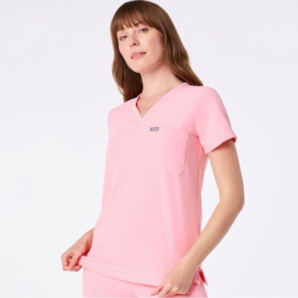 Figs Fight Club Pink Caterina Top